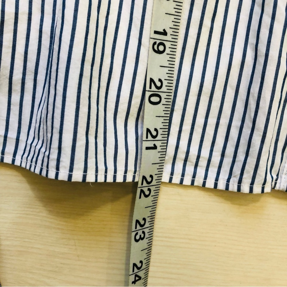 Madewell Lakeside Top Peplum Striped XS blue white - Picture 8 of 13
